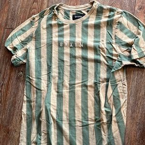Medium Green Stripe Brixton Tee